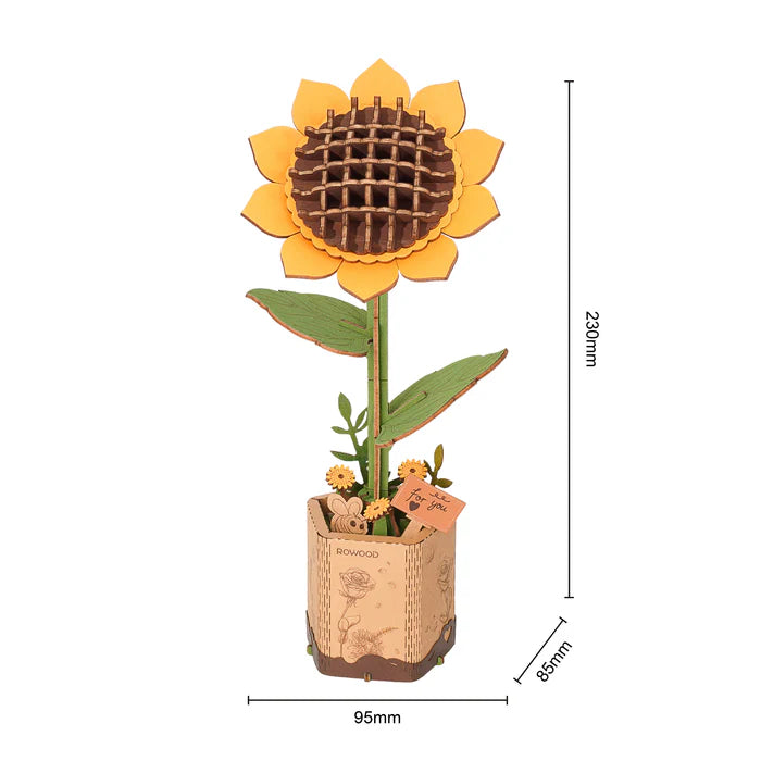 Sunflower DIY wood flower Robotime