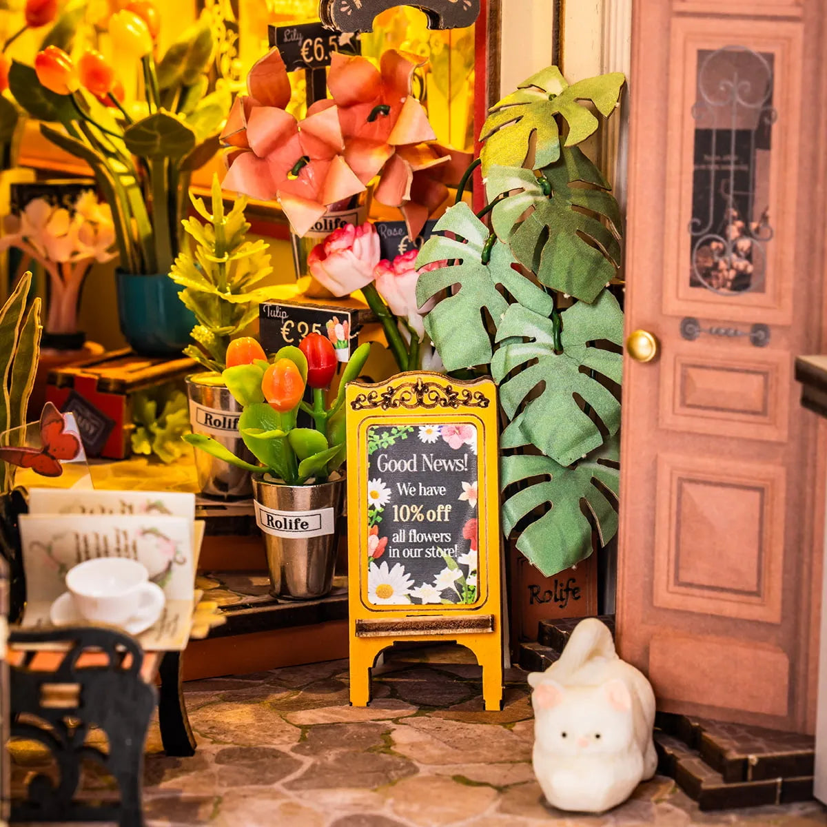 Rolife Booknook: Floral Corner
