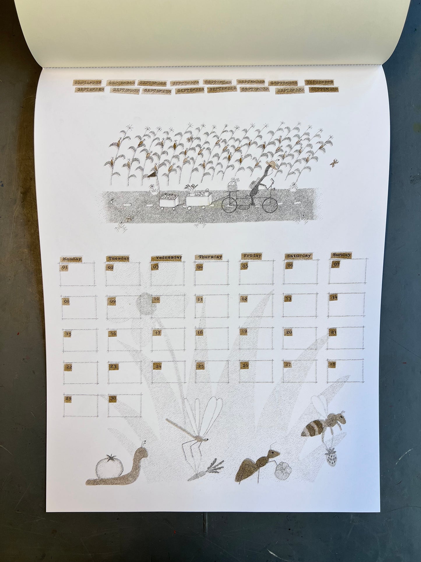 De Boog Risograph Calendar 2025