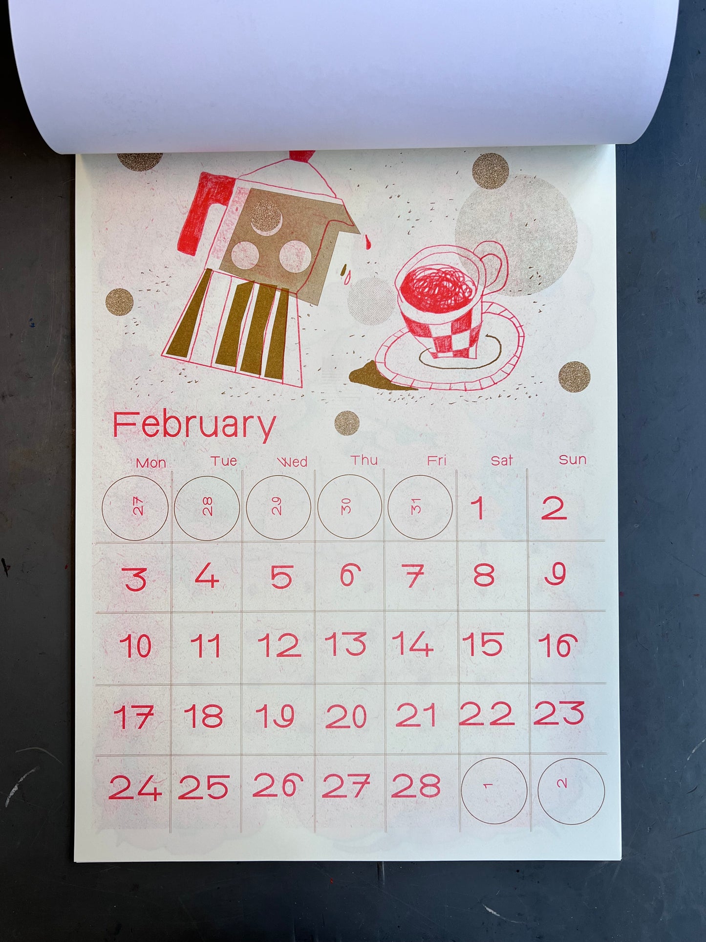 De Boog Risograph Calendar 2025