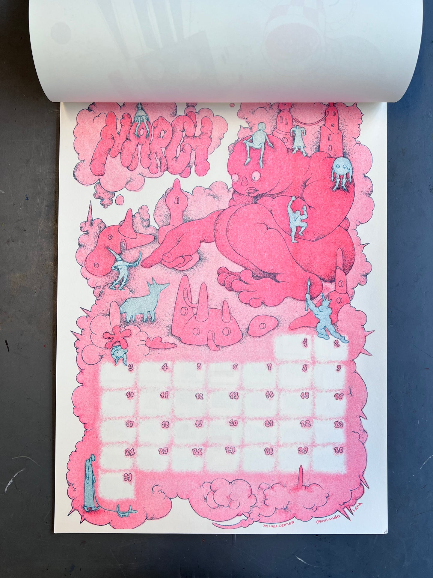 De Boog Risograph Calendar 2025