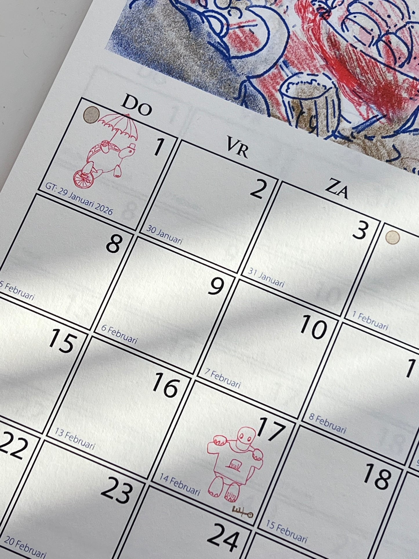 De Boog Moon Calendar 2026